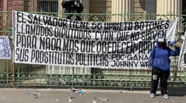 Anti-government protest in San Salvador, El Salvador
