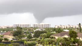 Large tornado swirls across Marco Island in Florida