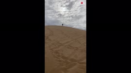 'Skier takes a hilarious tumble down a sand dune in Arizona
'