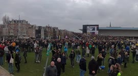 Netherlands: Thousands Join Rally Against COVID And Vaccination Measures In Amsterdam