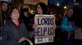 Protests outside the House of Lords as the “Kill The Bill” policing bill goes to vote in the House of Lords