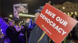 'Kill the Bill!', anti-Brexit activist Steve Bray seen shouting at the House of Lords