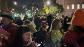 'Boris Johnson's a bastard!' chanted protestors at a 'Kill the Bill' rally outside the House of Lords