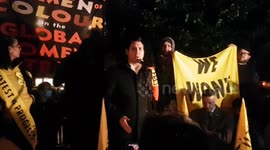 MPs Caroline Lucas and Richard Burgon address crowds at Kill the Bill protest as Lords vote on Policing Bill