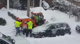 Toronto, Ontario, Canada hammered by major blizzard