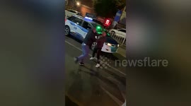 Punches thrown as motorists fight on road after having argument in southern China