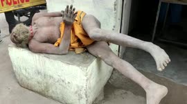 Man creates high voltage drama on hospital premises in central India