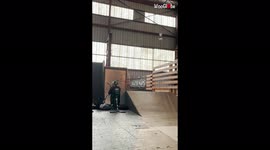 '9 y/o aspiring scooter rider STACKS IT on his ride while attempting a risky trick '