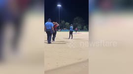 Aussie woman proposes to her partner by FAKING AN INJURY during softball match