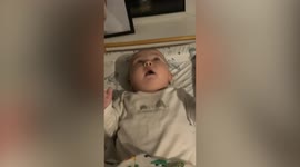 Watch the hilarious moment this baby babbles his way into saying 'alright bruv’.