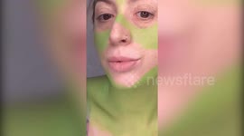 Make-up artist transforms her face into terrifying ZOMBIE GRINCH