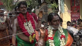 Hole-y ritual: Tamil Hindu devotees skewer flesh during Thaipusam festival