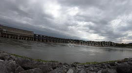 View Of Barkley Dam In Kentucky