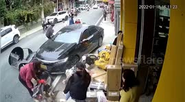 Mother checks on baby despite injuries after being hit by car in China