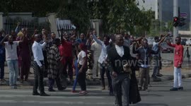 Protest ensues as Nnamdi Kanu loyalist sent away from court in Abuja, Nigeria