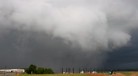 A Massive Severe Squall Line Approaching And Passes Overhead Looking Very Ominous And Surreal
