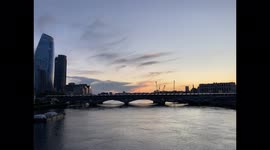 London skyline overlooking the River Thames