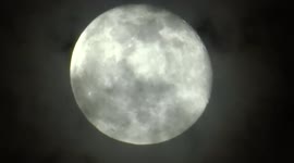 Spectacular Wolf full moon shining over Londons West End