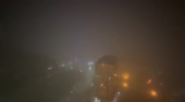 US: Low Visibility In Oakland, California, Due To Dense Fog