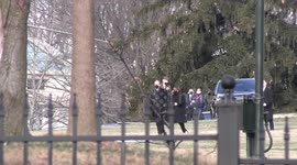Vice President Kamala Harris and husband Doug Emhoff depart US Naval Observatory in Washington, DC