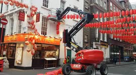 London's Chinatown lantern display is refreshed ahead of Chinese New Year