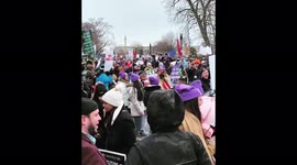 US: Thousands Of Anti-Abortion Activists Gather For March For Life Protest In DC