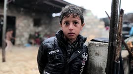 Hard winter in Gaza with cold weather and no electricity