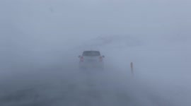 Wind and whiteouts as extreme snowstorm hits northwest Iceland