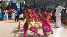 Locals play traditional games to celebrate Harvest Festival in villages in southern India