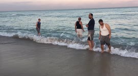 Palestinian volunteers search for survivors of capsized Egyptian fishing boat
