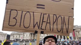 Anti-vaxxer claims jab contains 'nano routers' and 'parasites', at NHS anti-vaccine demo