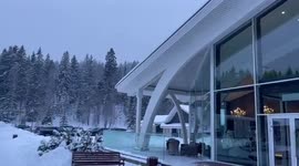 The People's enjoying ice snow in Russia