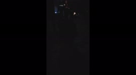 beach fireworks display recorded by friends and public at pirates beach