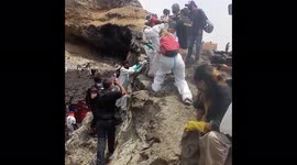 Clean-up and animal rescue continue after Tonga volcano eruption caused oil spill in Peru