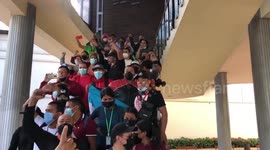 Honduras: Protest Outside National Congress After Election Of Provisional Board
