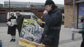 decent housing for all, demonstration asking for housing policies to be made open and fair held in Peckham london