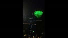 Amazing evening watching the Singapore Botanical Gardens tree light display,