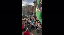 UK: Protest Against New Mandatory Vaccine Policy For NHS Staff In England