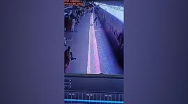 Woman gets dragged after slipping from moving train, rescued in northern India