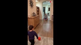 Three-year-old Welsh boy shows off impressive football skills