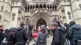 Assange supporters gather outside London court as decision on extradition appeal set to be announced