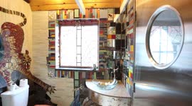 UK mum builds bathroom entirely out of RECYCLED MATERIAL