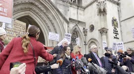 Julian Assange's fiancee, Stella Moris, announces the UK High Courts concluded case in Julian's favour, on grounds of raising a point in law of legal importance