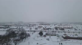 Snow Fall in Wisconsin over night