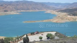 California Drought - Very Low Reservoir Water Level (Castaic Lake) V18657
