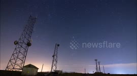 Perseid Meteor Shower Time Lapse