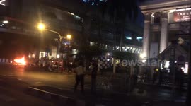 Longer footage: Bangkok 'bomb' explosion