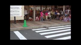 Isamu Yamamoto's freestyle skateboarding demo at local summer festival