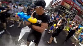 Massive water gun fight