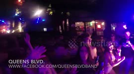 Dance Floor Collapses During Sweet Child O' Mine Cover by Queens Blvd.